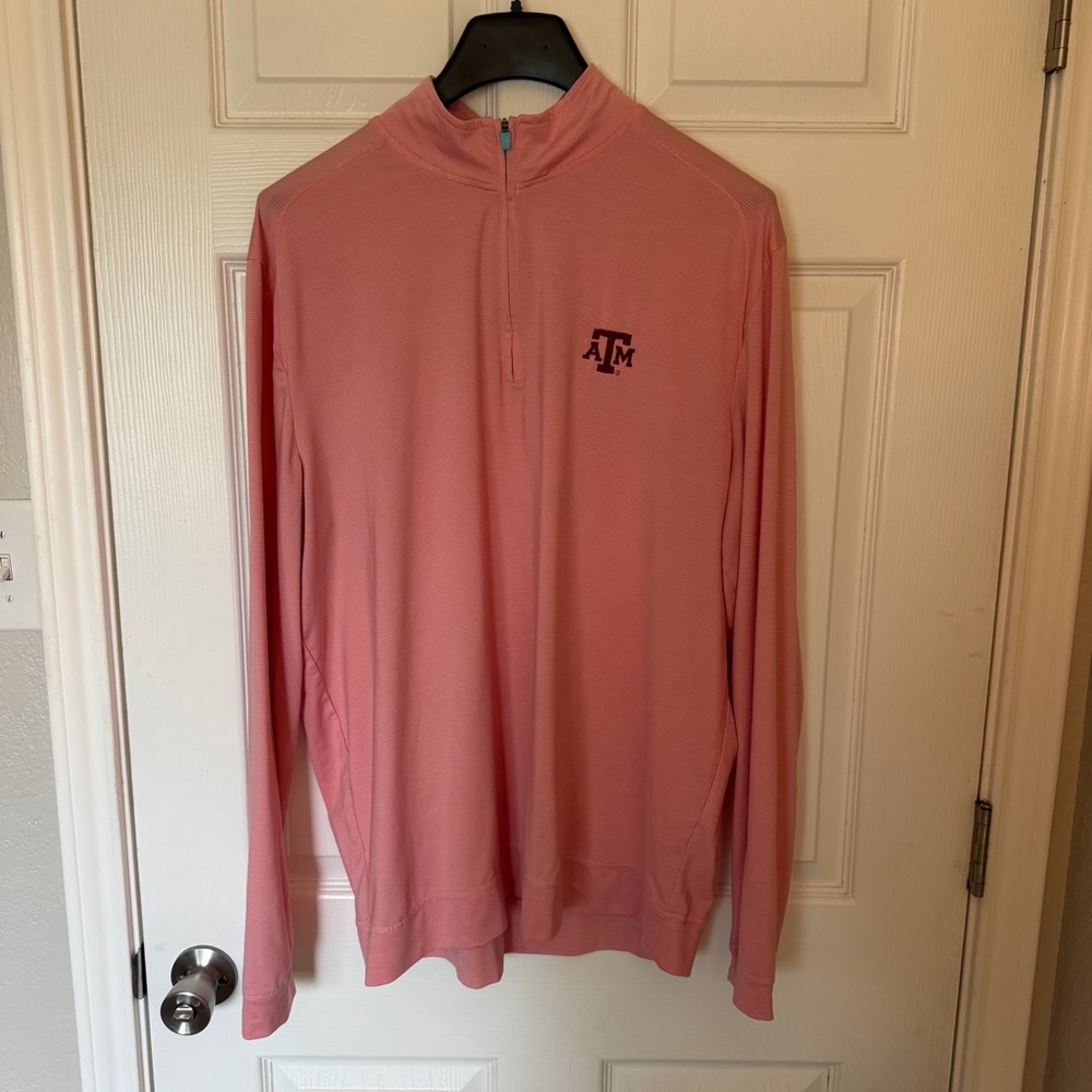 Texas A&M Pink Quarter-Zip Pullover